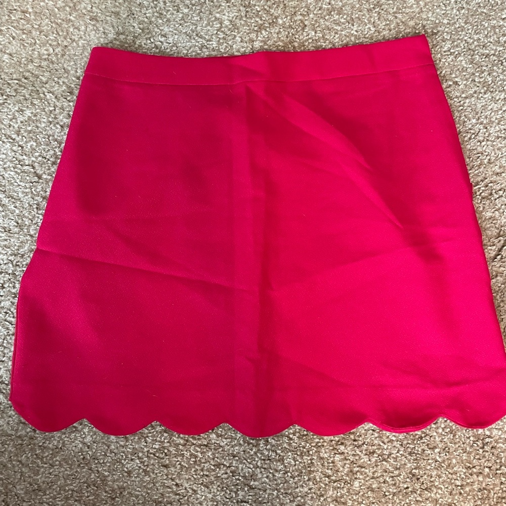 Fuchsia scalloped skirt
